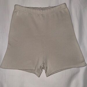 Joah Brown Fitted Sweat Shorts In Sahara French 
Size XS/S
